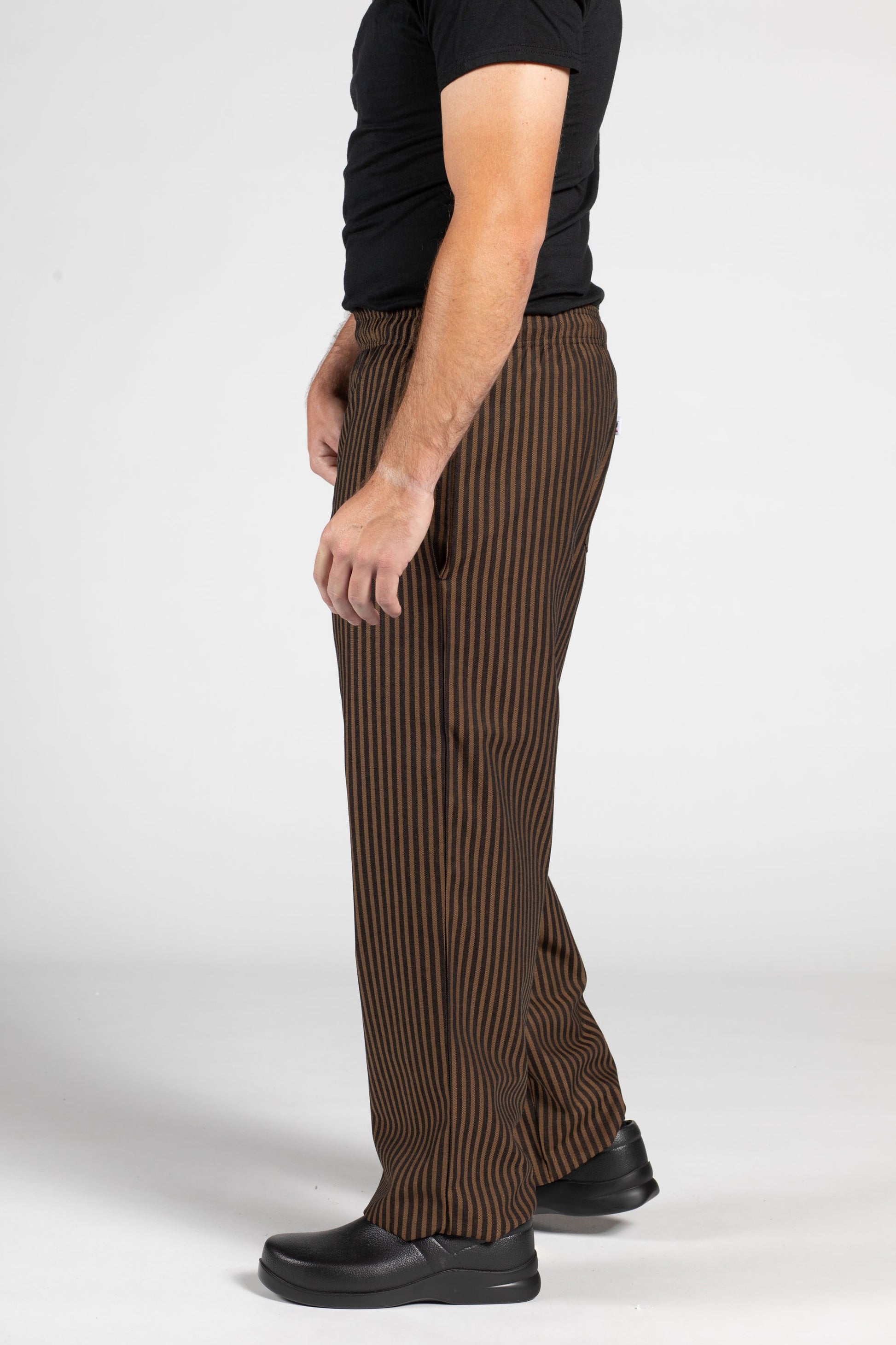 Lululemon Work To Play Dress Pants Black Pinstripe Striped Men's 34* (Fits  a 32)